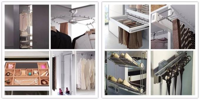 Feuchtigkeitsbeständige MDF-Spanplatten-Garderobe für modulare Schlafzimmer-Möbel