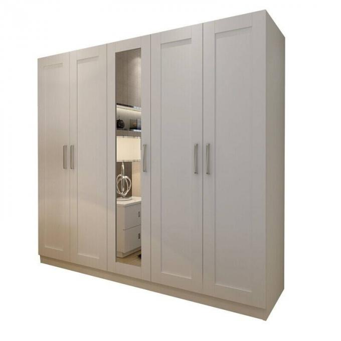 Feuchtigkeitsfeste Spanplatten-Garderoben-Kabinette mit Spiegel für Handelsbürogebäude