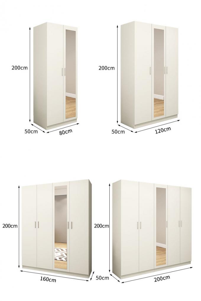 Feuchtigkeitsfeste Spanplatten-Garderoben-Kabinette mit Spiegel für Handelsbürogebäude
