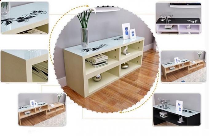 Einfach, moderner Entwurfs-Licht-Holz-Fernsehstand-Wohnzimmer kundengebundene Möbel zu säubern