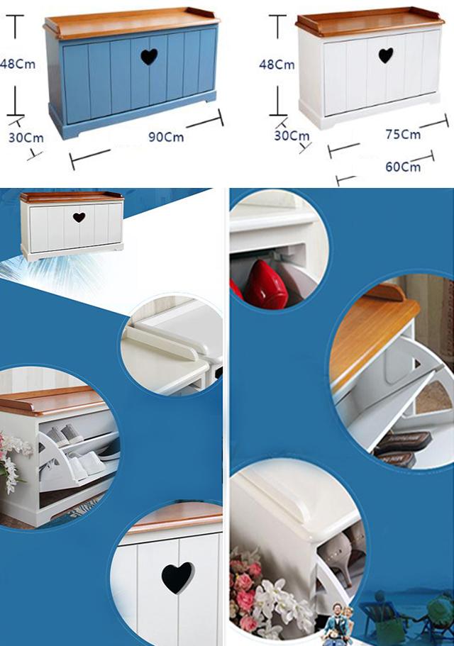 CER einfaches Art-Wohnzimmer-stellte weißes hölzernes Schuh-Kabinett-Melamin Oberfläche gegenüber