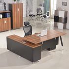 OEM Service Decorative Oak Computer Desk / MFC Finishing Cherry Wood Office Table