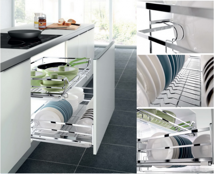 Luxusfertigschrank-Spanplatten-Küchenschränke mit vorgeschnittenen Granit Countertops