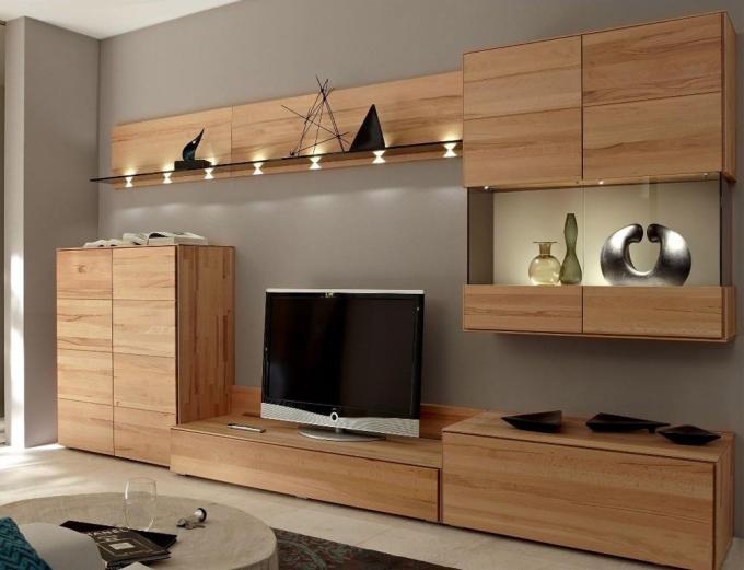 Mode-Entwurfs-Spanplatte Fernsehstand für Wohnzimmer-Möbel-Dekor 3mm MDF