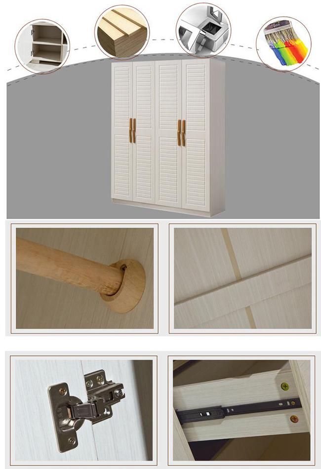 Umweltfreundliche lamellierte Spanplatten-Kabinett-Garderobe für Schlafzimmer